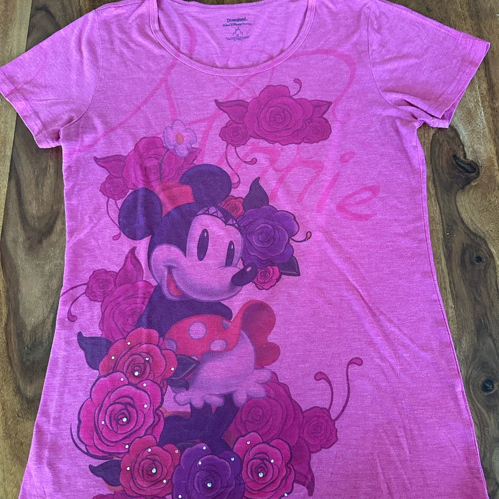 Disney Floral back and front Minnie Mouse tee